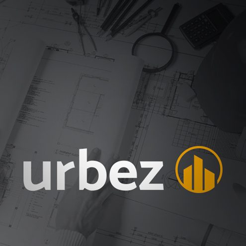 Urbez Projetos e Construção Design Logo