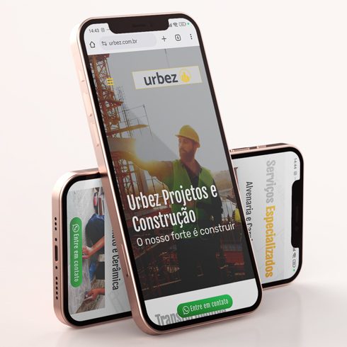 Urbez Projetos e Construção Site Mobile